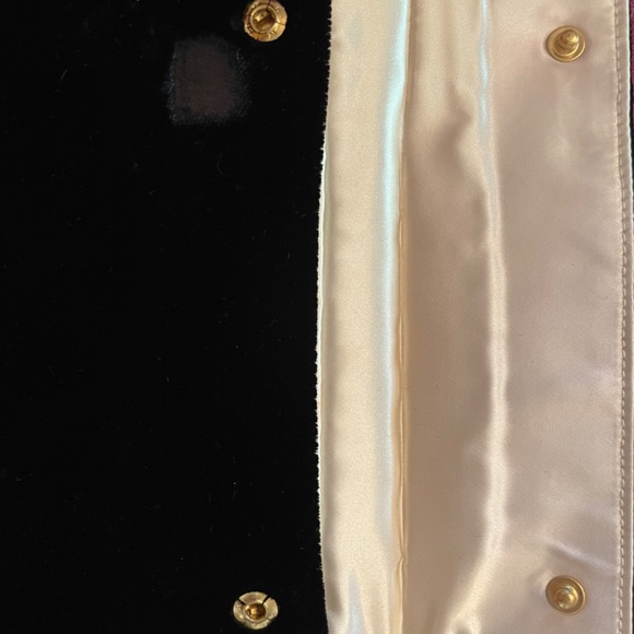 VINTAGE Velvet and Silk Clutch with 3 pouches & Perfume bottle - Picture 3 of 6